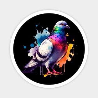 Watercolor Pigeon Magnet